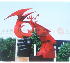 中国科技大学火灾实验室《火凤凰》不锈钢雕塑