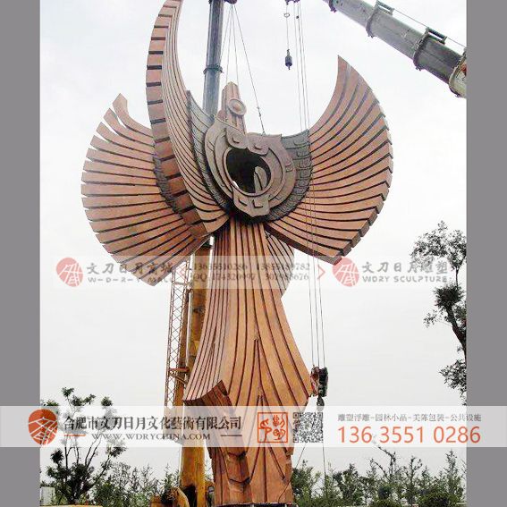 国内地标性主题淮南高铁站雕塑